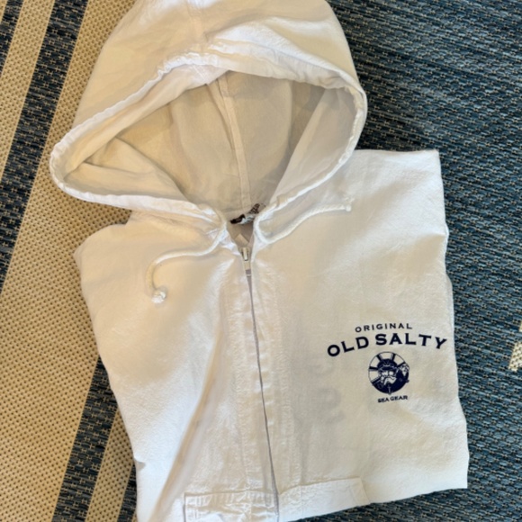 Hooded Zipper Windbreaker Cotton Jacket by CottonSeed NEW - Picture 3 of 5